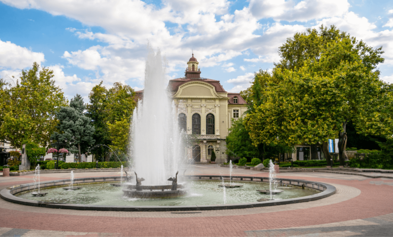 фонтана в центъра на Пловдив